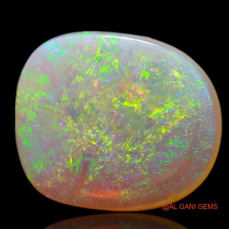 2.20 Cts Natural Australian Fire Opal Loose Gemstone Fancy Cabochon 11x10x2 mm A-658
