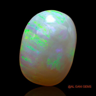 Natural Untreated Fire Opal Loose Gemstone Oval Cabochon From Australia 3.45 Cts 12x9x4 mm A-662