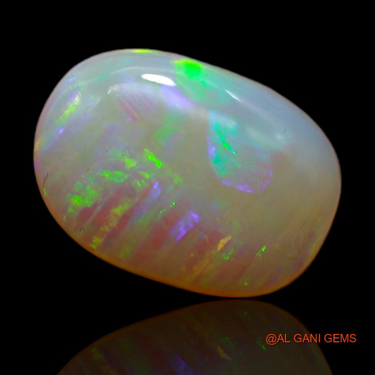 Natural Untreated Fire Opal Loose Gemstone Oval Cabochon From Australia 3.45 Cts 12x9x4 mm A-662