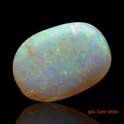 Natural Untreated Fire Opal Loose Gemstone Oval Cabochon From Australia 3.45 Cts 12x9x4 mm A-662