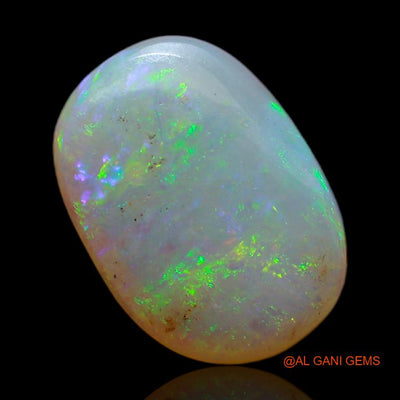 Natural Untreated Fire Opal Loose Gemstone Oval Cabochon From Australia 3.45 Cts 12x9x4 mm A-662
