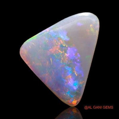 1.80 Cts Natural Australian Fire Opal Loose Gemstone Trillion Cabochon 13x10x2 mm A-663
