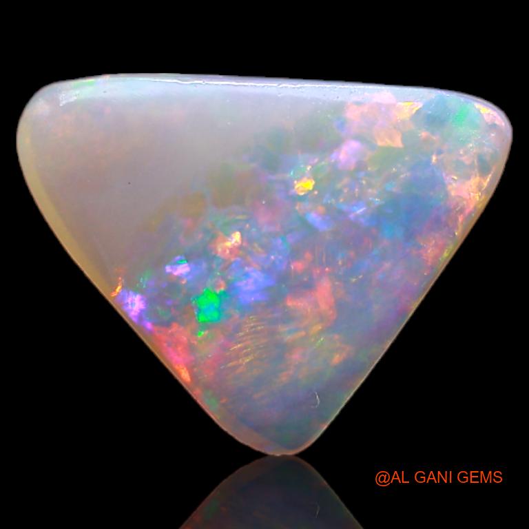 1.80 Cts Natural Australian Fire Opal Loose Gemstone Trillion Cabochon 13x10x2 mm A-663
