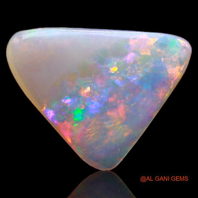 1.80 Cts Natural Australian Fire Opal Loose Gemstone Trillion Cabochon 13x10x2 mm A-663