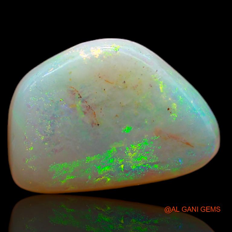 3.85 Cts Natural Australian Fire Opal Fancy Cabochon Loose Gemstone For Jewelry 13x9x4 mm A-664