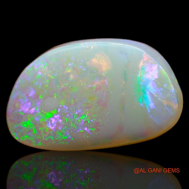 3.15 Cts Natural Australian Fire Opal Loose Gemstone Fancy Cabochon 13x8x4 mm A-665