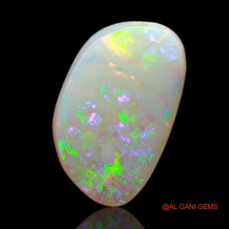 3.15 Cts Natural Australian Fire Opal Loose Gemstone Fancy Cabochon 13x8x4 mm A-665