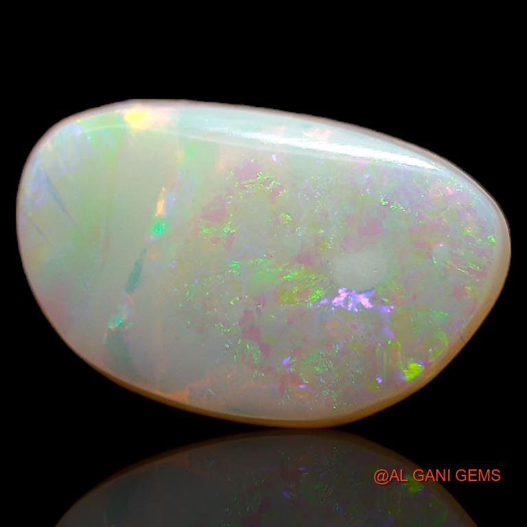 3.15 Cts Natural Australian Fire Opal Loose Gemstone Fancy Cabochon 13x8x4 mm A-665