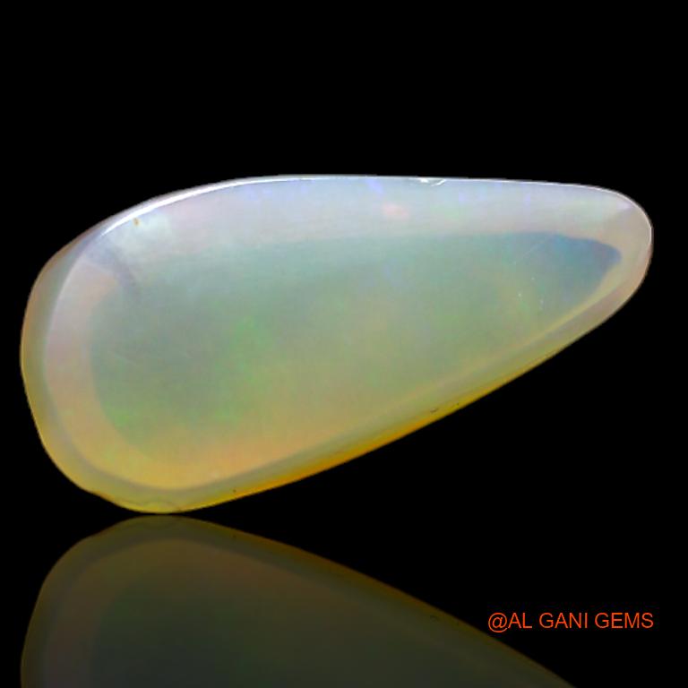 3.45 Cts Natural Australian Fire Opal Loose Gemstone Pear Cabochon 13x6x6 mm A-666