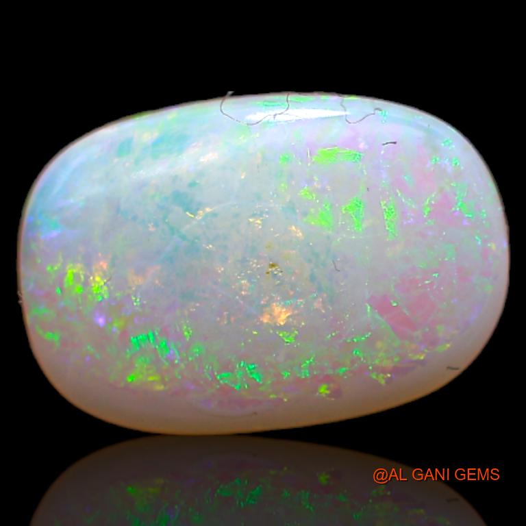 Natural Fire Opal Gemstone 2.45 Cts Loose Oval Cabochon From Australia 12x8x3 mm A-667