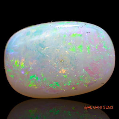 Natural Fire Opal Gemstone 2.45 Cts Loose Oval Cabochon From Australia 12x8x3 mm A-667