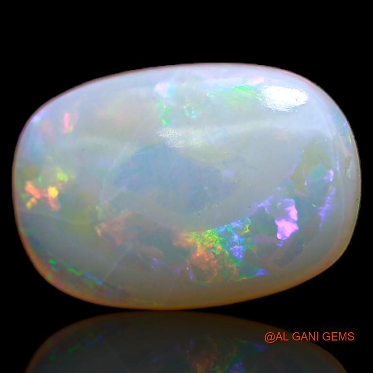 Natural Fire Opal Gemstone 2.45 Cts Loose Oval Cabochon From Australia 12x8x3 mm A-667