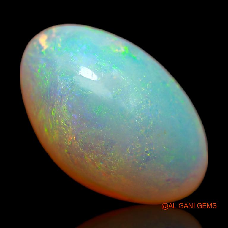 4.40 Cts Unheated Australian Fire Opal Loose Gemstone Fancy Cabochon Natural 14x9x6 mm A-668