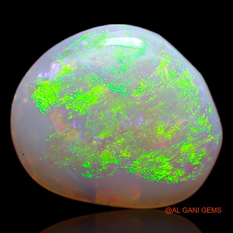 1.85 Cts Natural Australian Fire Opal Loose Gemstone Fancy Cabochon 11x10x2 mm A-669