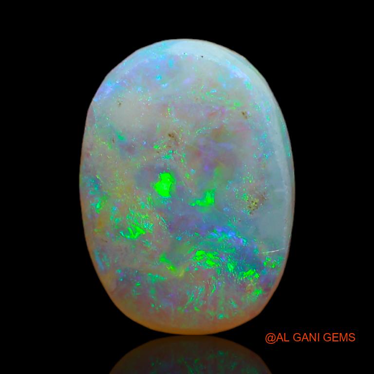 Natural Fire Opal Gemstone 3.80 Cts Loose Oval Cabochon From Australia 14x10x3 mm A-672