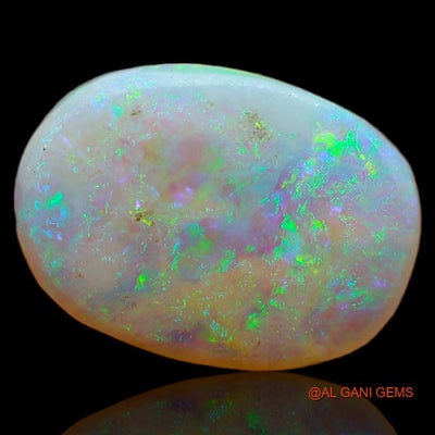 Natural Fire Opal Gemstone 3.80 Cts Loose Oval Cabochon From Australia 14x10x3 mm A-672