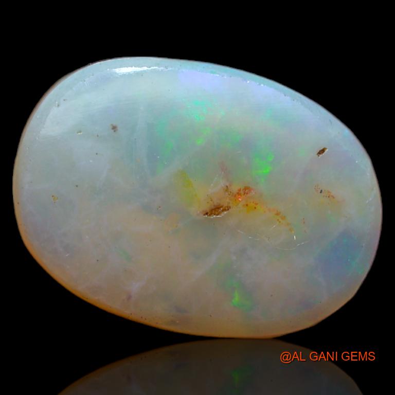 Natural Fire Opal Gemstone 3.80 Cts Loose Oval Cabochon From Australia 14x10x3 mm A-672