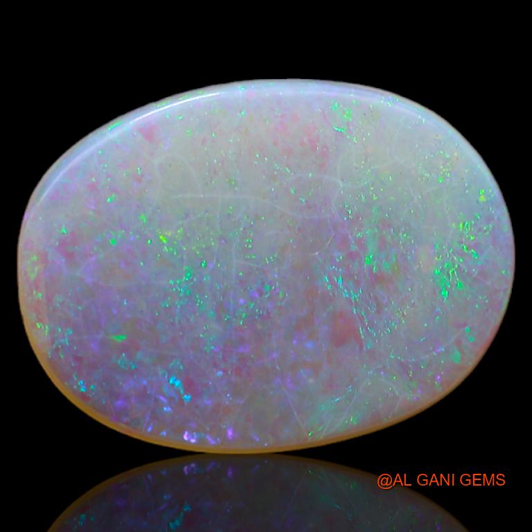 Natural Untreated Fire Opal Loose Gemstone Oval Cabochon From Australia 2.60 Cts 15x11x2 mm A-673