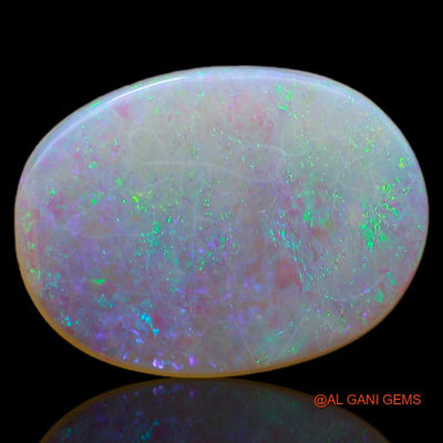 Natural Untreated Fire Opal Loose Gemstone Oval Cabochon From Australia 2.60 Cts 15x11x2 mm A-673