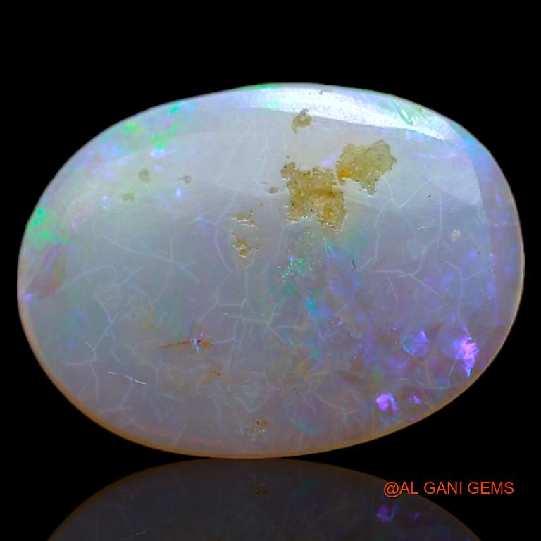 Natural Untreated Fire Opal Loose Gemstone Oval Cabochon From Australia 2.60 Cts 15x11x2 mm A-673