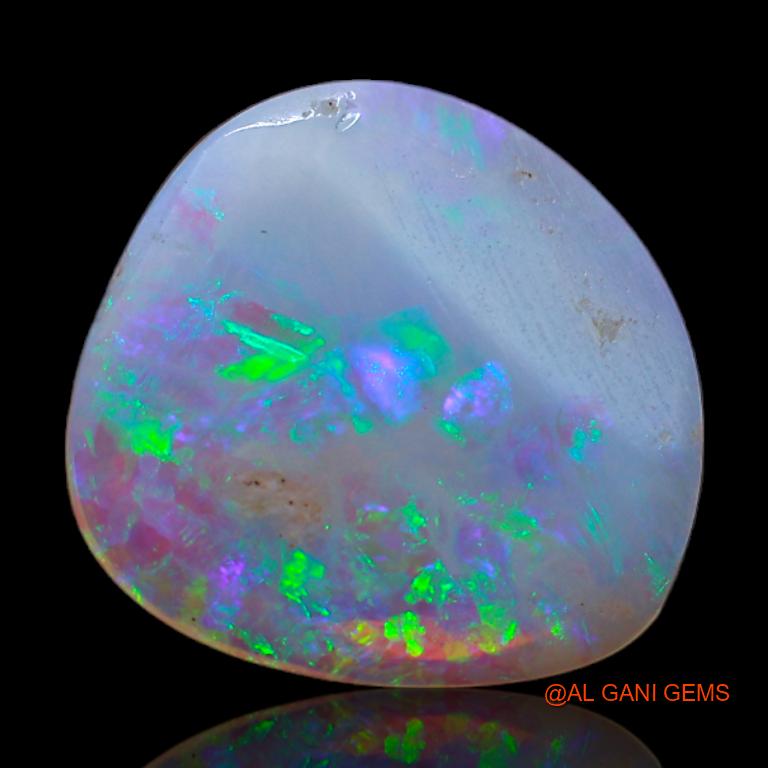 2.25 Cts Natural Australian Fire Opal Fancy Cabochon Loose Gemstone For Jewelry 13x12x2 mm A-674