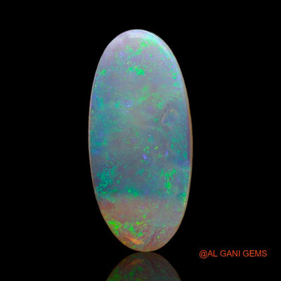 Natural Fire Opal Gemstone 3.20 Cts Loose Oval Cabochon From Australia 19x9x2 mm A-677