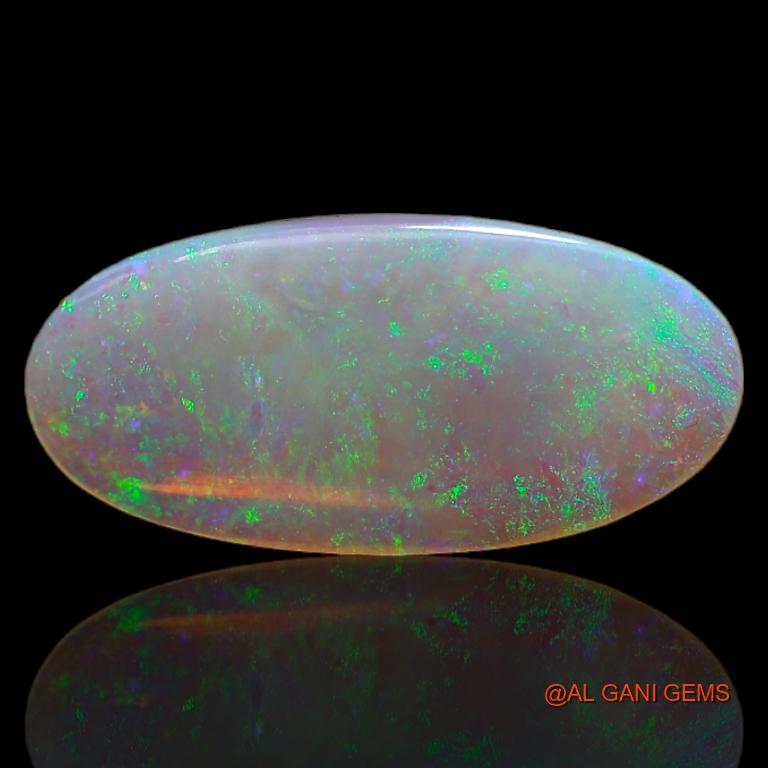 Natural Fire Opal Gemstone 3.20 Cts Loose Oval Cabochon From Australia 19x9x2 mm A-677