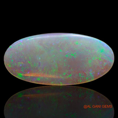 Natural Fire Opal Gemstone 3.20 Cts Loose Oval Cabochon From Australia 19x9x2 mm A-677