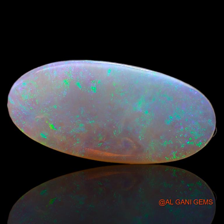 Natural Fire Opal Gemstone 3.20 Cts Loose Oval Cabochon From Australia 19x9x2 mm A-677