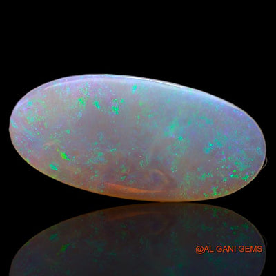 Natural Fire Opal Gemstone 3.20 Cts Loose Oval Cabochon From Australia 19x9x2 mm A-677