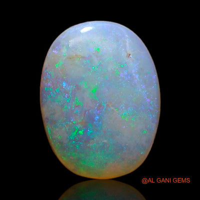 Natural Fire Opal Gemstone 4.35 Cts Loose Oval Cabochon From Australia 14x10x4 mm A-678