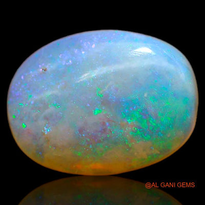 Natural Fire Opal Gemstone 4.35 Cts Loose Oval Cabochon From Australia 14x10x4 mm A-678