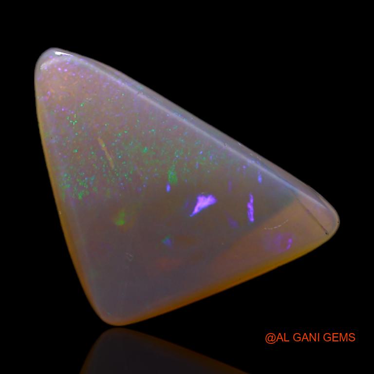 4.85 Cts Natural Australian Fire Opal Loose Gemstone Trillion Cabochon 17x11x4 mm A-681