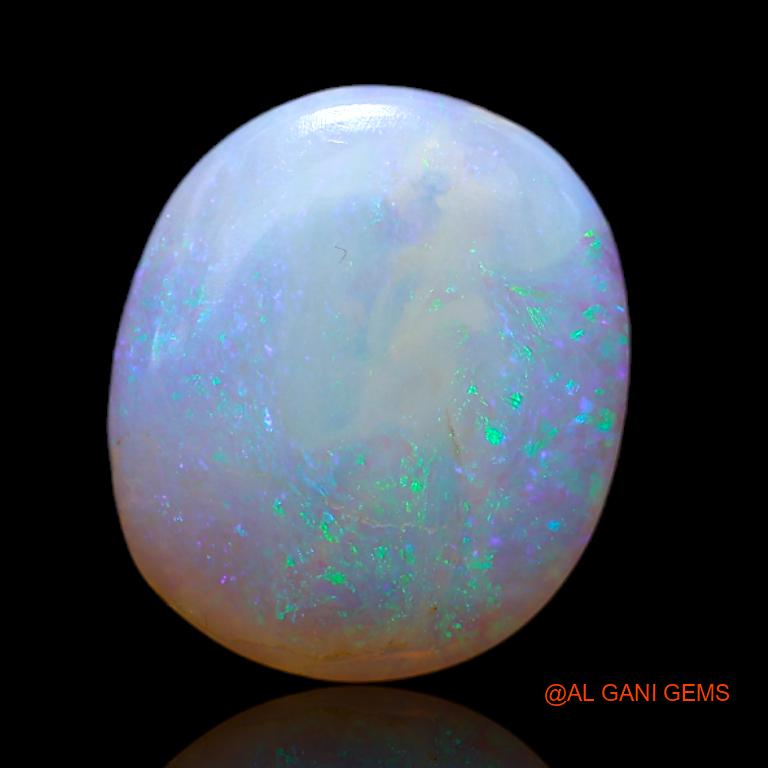 2.75 Cts Natural Australian Fire Opal Oval Cabochon Loose Gemstone For Jewelry 14x12x2 mm A-682