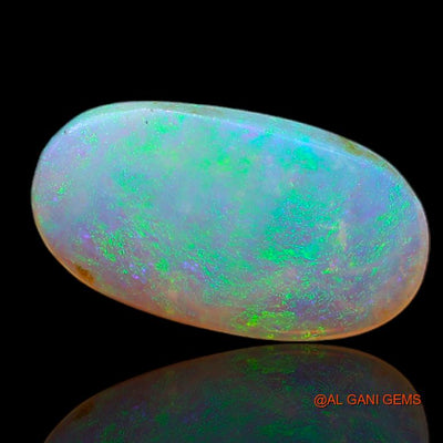 Natural Untreated Fire Opal Loose Gemstone Oval Cabochon From Australia 2.70 Cts 15x8x2 mm A-683