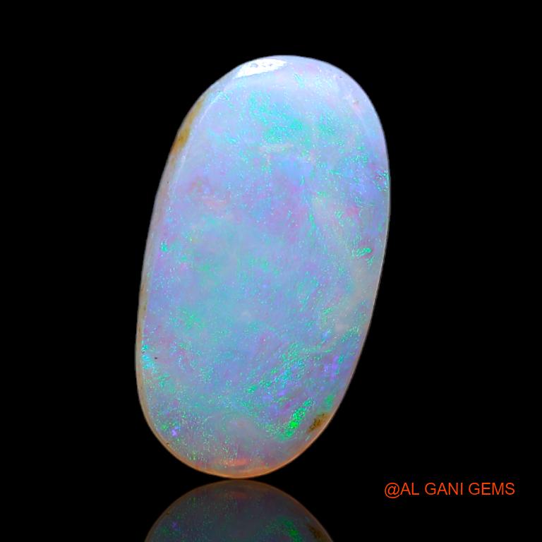 Natural Untreated Fire Opal Loose Gemstone Oval Cabochon From Australia 2.70 Cts 15x8x2 mm A-683