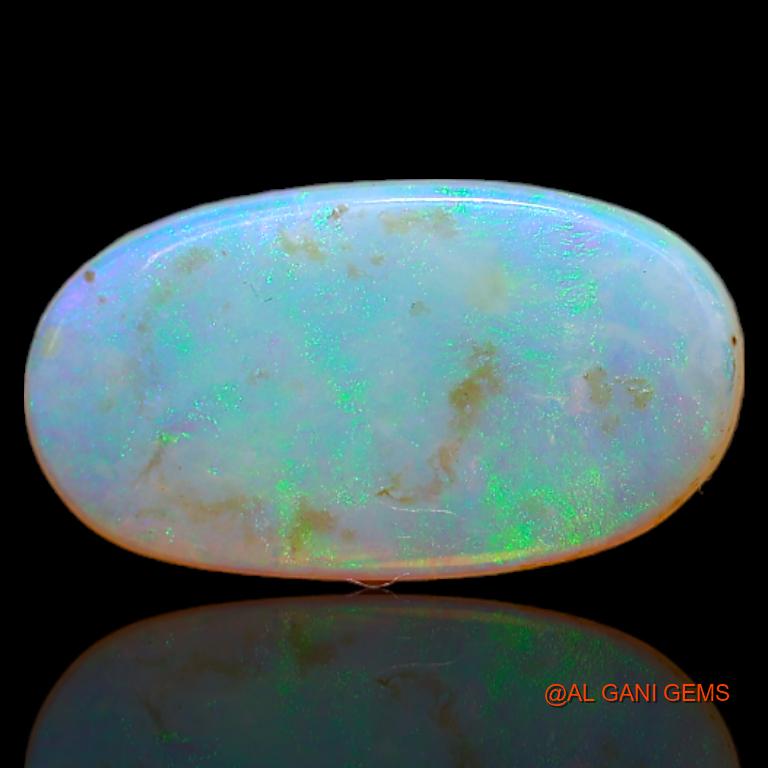 Natural Untreated Fire Opal Loose Gemstone Oval Cabochon From Australia 2.70 Cts 15x8x2 mm A-683
