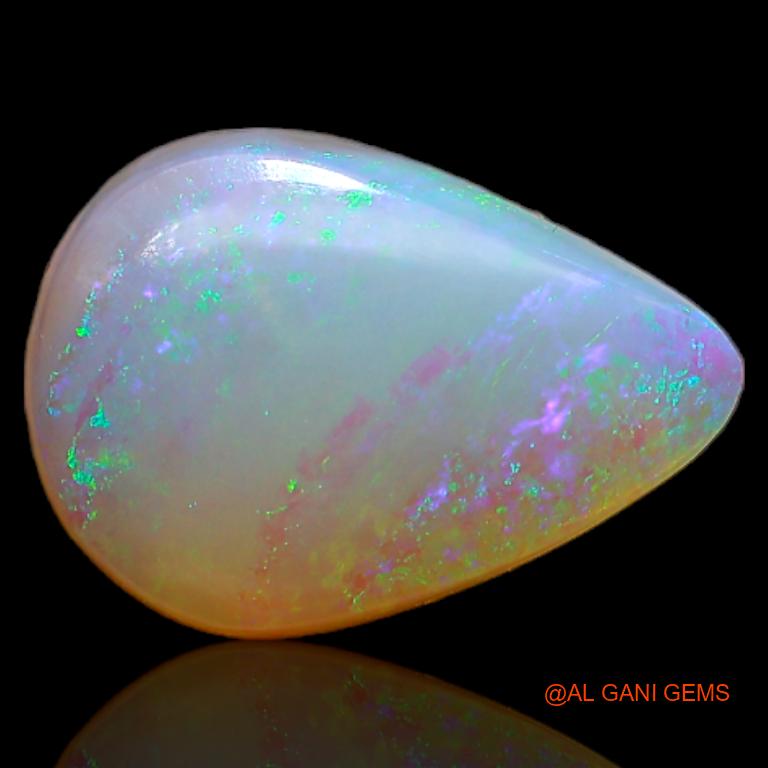 3.90 Cts Natural Australian Fire Opal Pear Cabochon Loose Gemstone For Jewelry 14x10x4 mm A-684
