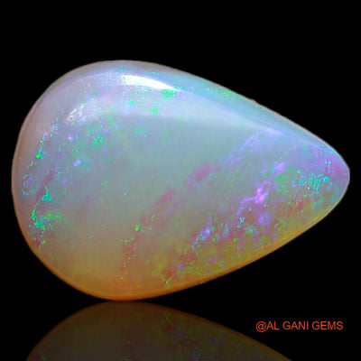 3.90 Cts Natural Australian Fire Opal Pear Cabochon Loose Gemstone For Jewelry 14x10x4 mm A-684