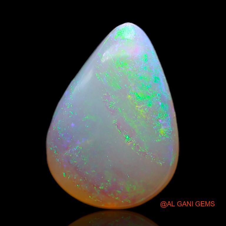 3.90 Cts Natural Australian Fire Opal Pear Cabochon Loose Gemstone For Jewelry 14x10x4 mm A-684