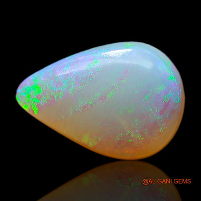 3.90 Cts Natural Australian Fire Opal Pear Cabochon Loose Gemstone For Jewelry 14x10x4 mm A-684