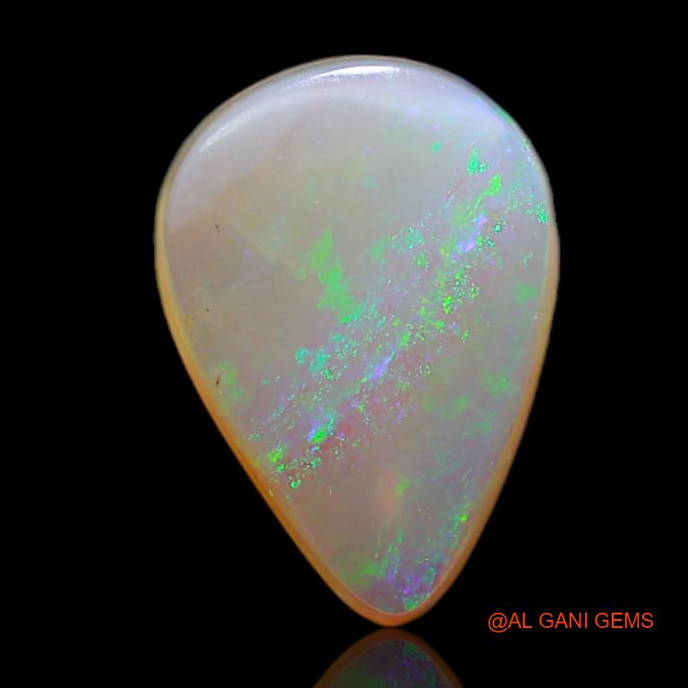 3.90 Cts Natural Australian Fire Opal Pear Cabochon Loose Gemstone For Jewelry 14x10x4 mm A-684