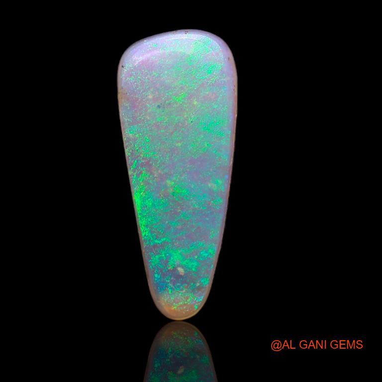 2.25 Cts Natural Australian Fire Opal Loose Gemstone Fancy Cabochon 18x7x2 mm A-687