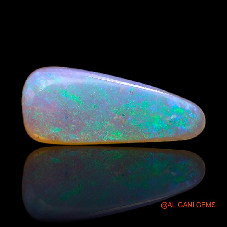 2.25 Cts Natural Australian Fire Opal Loose Gemstone Fancy Cabochon 18x7x2 mm A-687