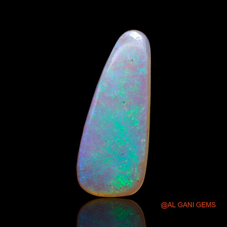 2.25 Cts Natural Australian Fire Opal Loose Gemstone Fancy Cabochon 18x7x2 mm A-687