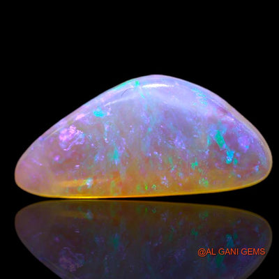 Natural Untreated Fire Opal Loose Gemstone Fancy Cabochon From Australia 2.65 Cts 17x7x3 mm A-688
