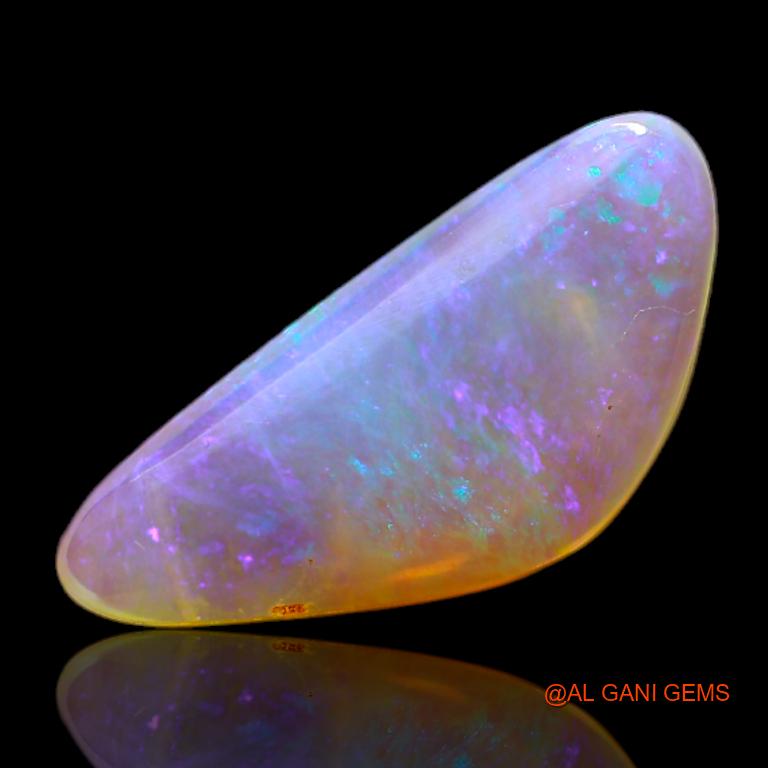 Natural Untreated Fire Opal Loose Gemstone Fancy Cabochon From Australia 2.65 Cts 17x7x3 mm A-688