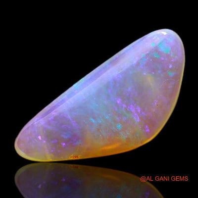 Natural Untreated Fire Opal Loose Gemstone Fancy Cabochon From Australia 2.65 Cts 17x7x3 mm A-688