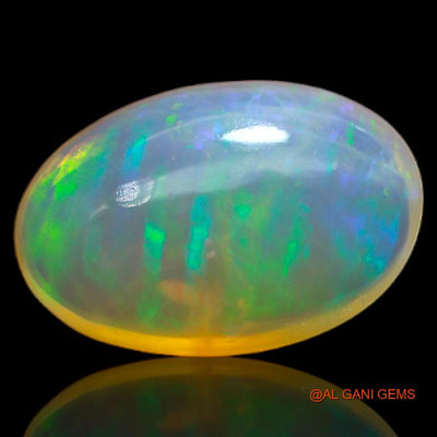 Natural Fire Opal Gemstone 3.50 Cts Loose Oval Cabochon From Australia 13x8x5 mm A-689