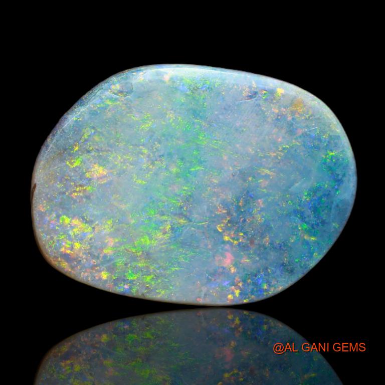 Natural Fire Opal Gemstone 7.05 Cts Loose Fancy Cabochon From Australia 19x14x3 mm A-68